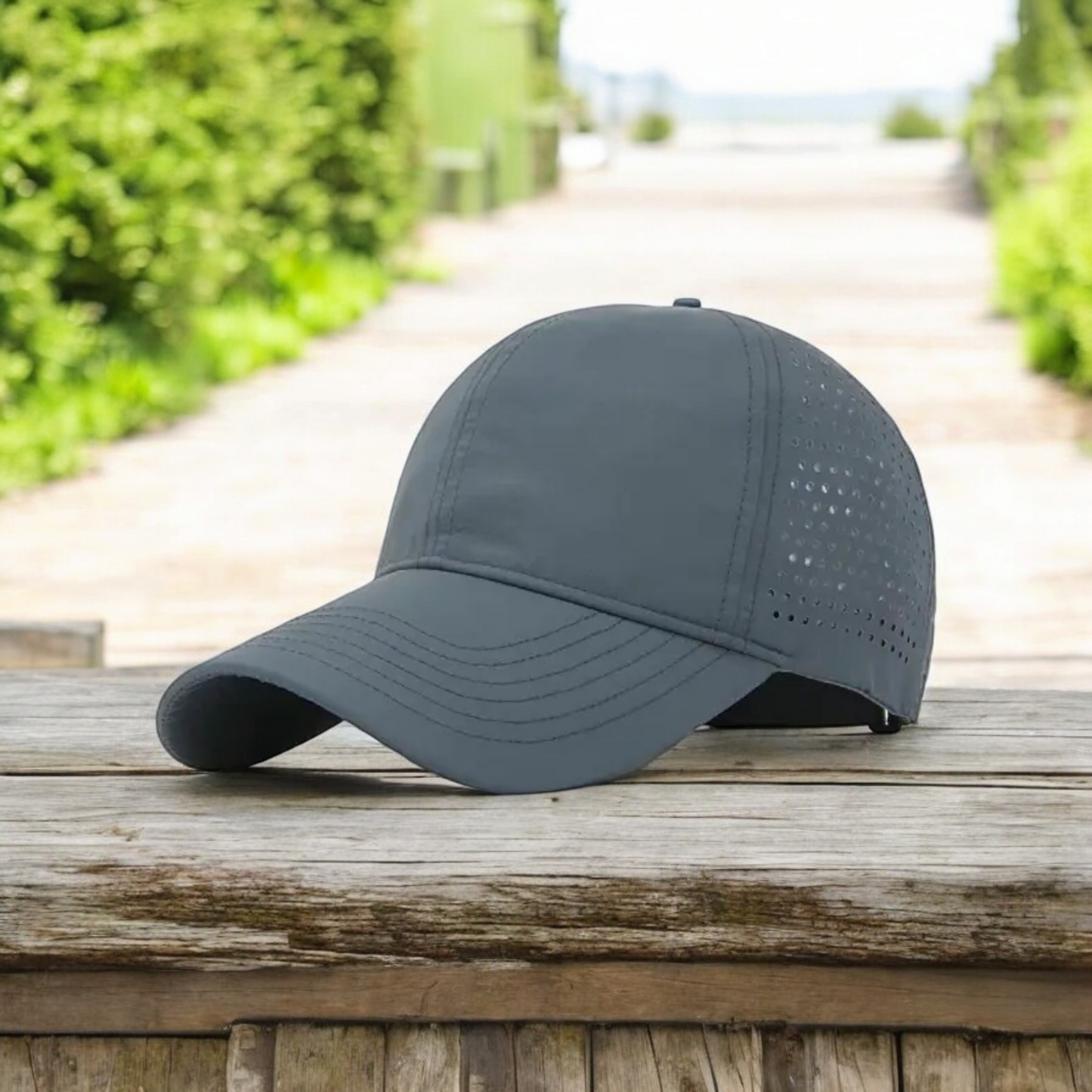 Waterproof Laser-Perforated Baseball Cap with Logo