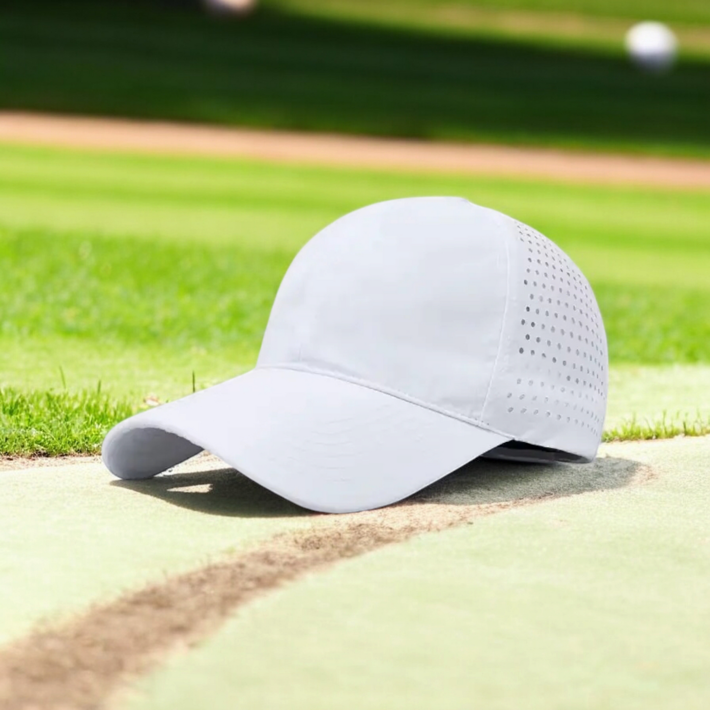 Waterproof Laser-Perforated Baseball Cap with Logo