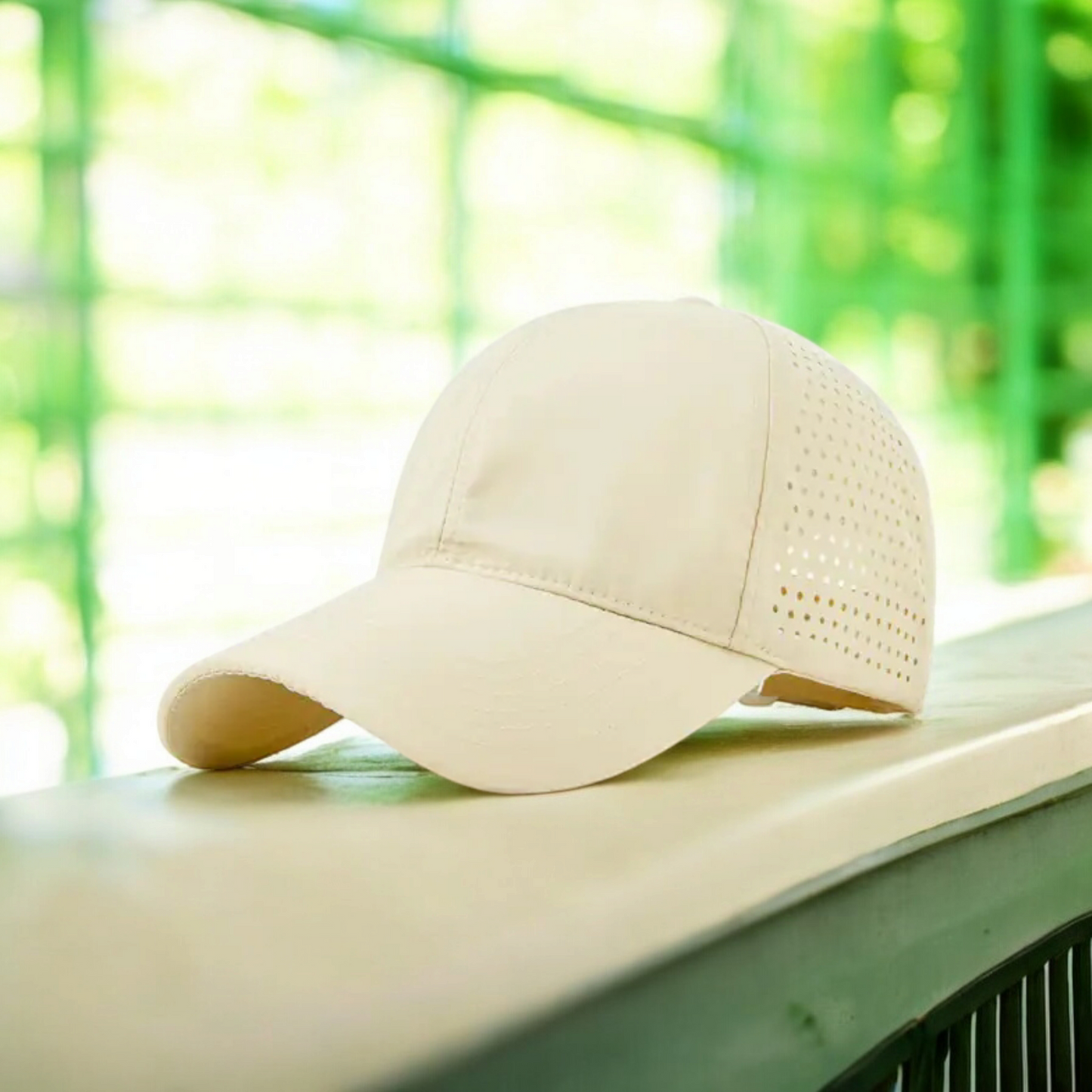 Waterproof Laser-Perforated Baseball Cap with Logo