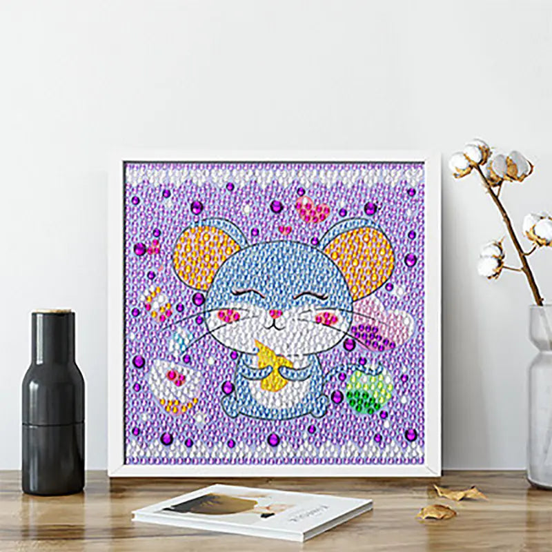 Kit de manualidades de princesas con pintura de diamantes para niños