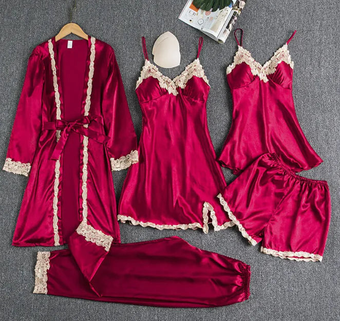 Conjunto de pijama de seda