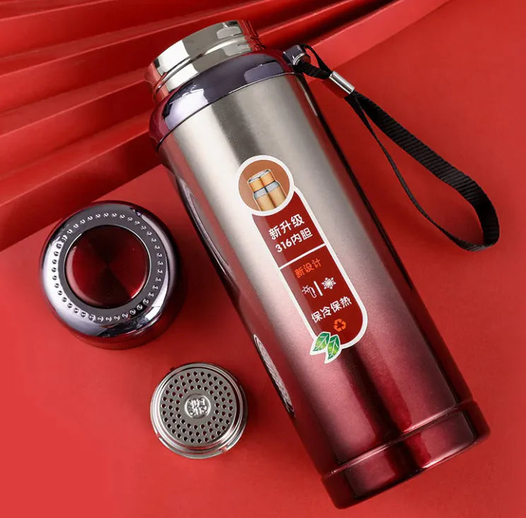 Taza térmica de acero inoxidable con cierre de seguridad