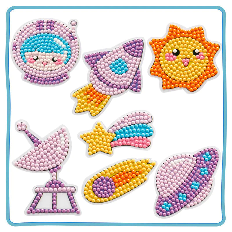 Kit de manualidades de princesas con pintura de diamantes para niños