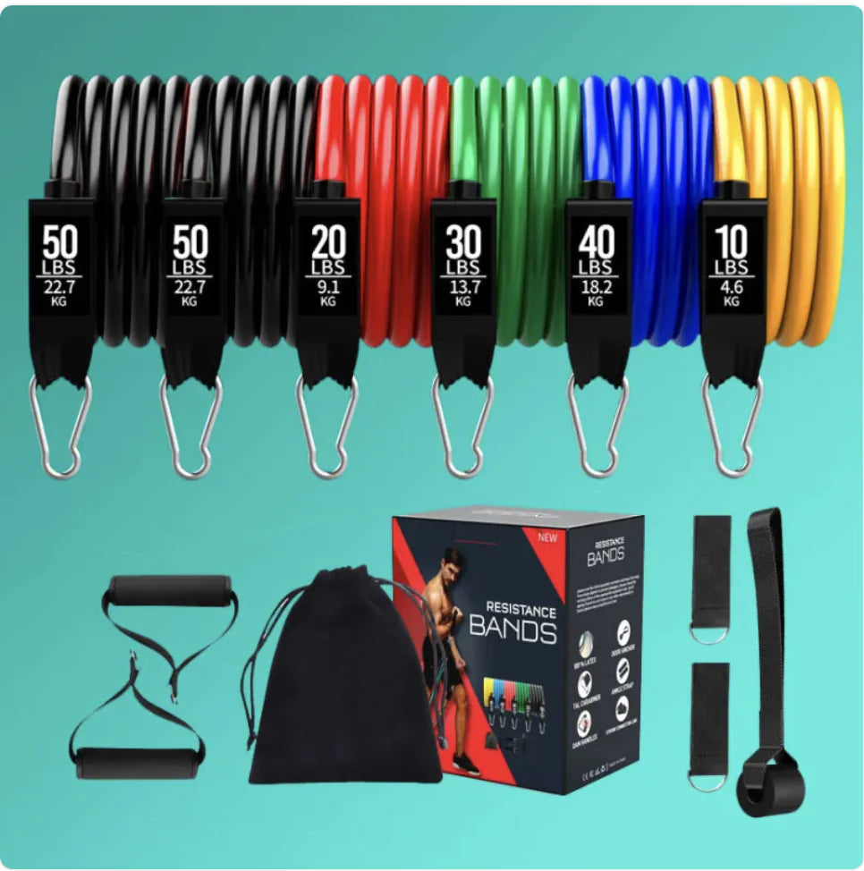 Bandas de resistencia de látex para yoga y estiramientos