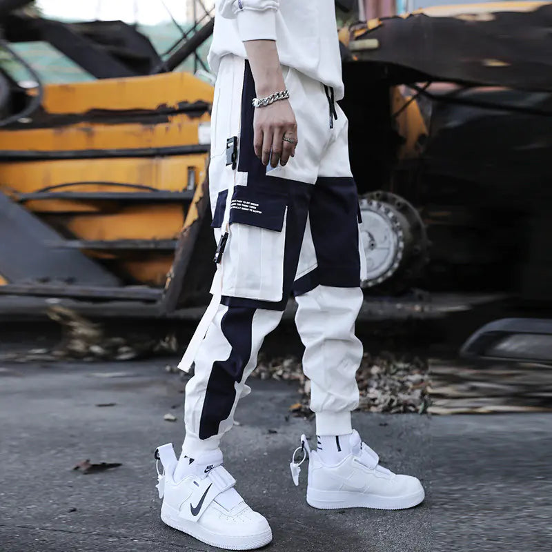 Pantalones deportivos tipo harén con bolsillos para hombre