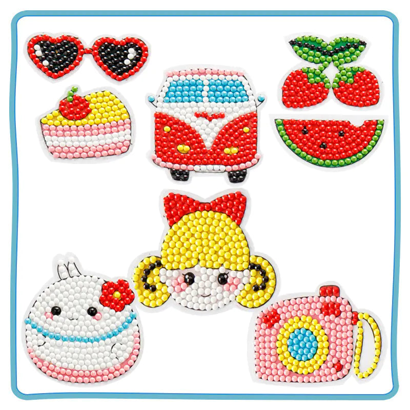 Kit de manualidades de princesas con pintura de diamantes para niños