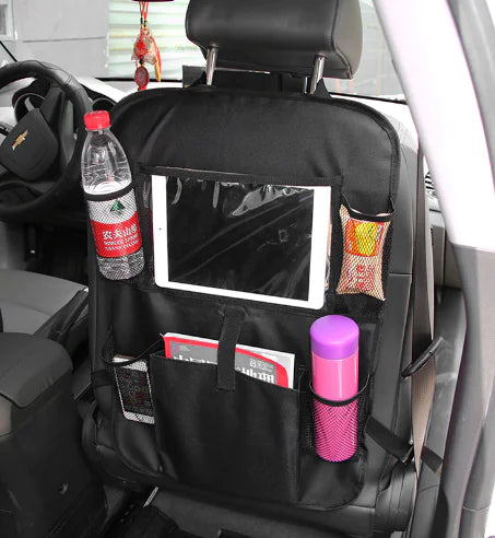 Organizador para asiento trasero de coche con soporte para iPad