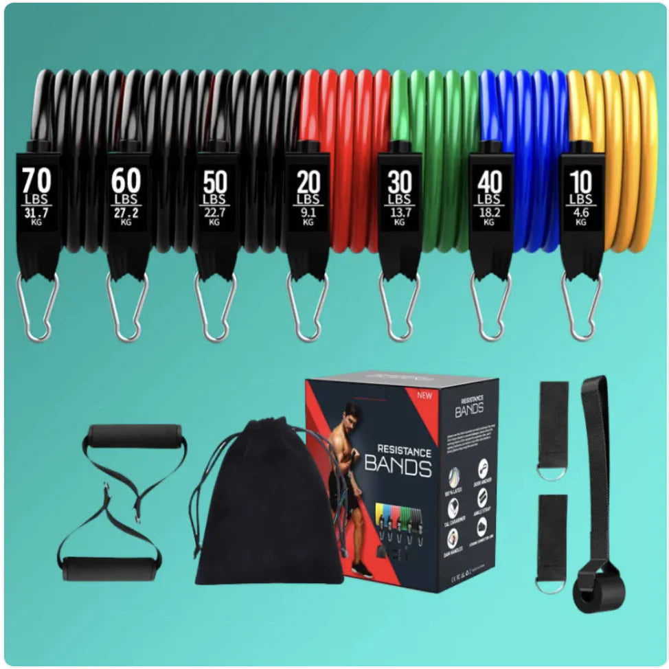 Bandas de resistencia de látex para yoga y estiramientos