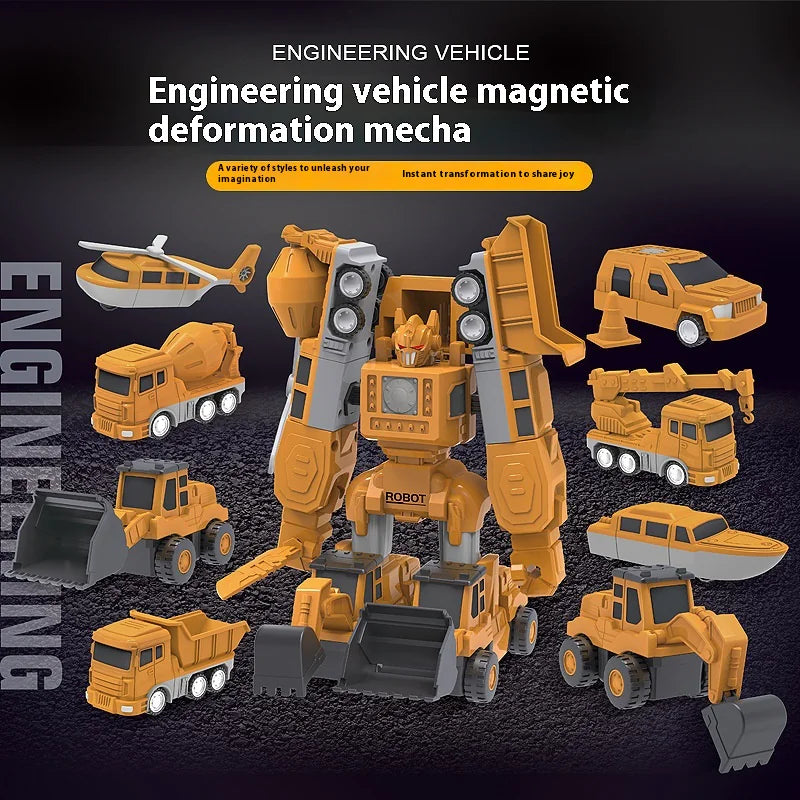 Juguete de construcción magnético transformable para niños