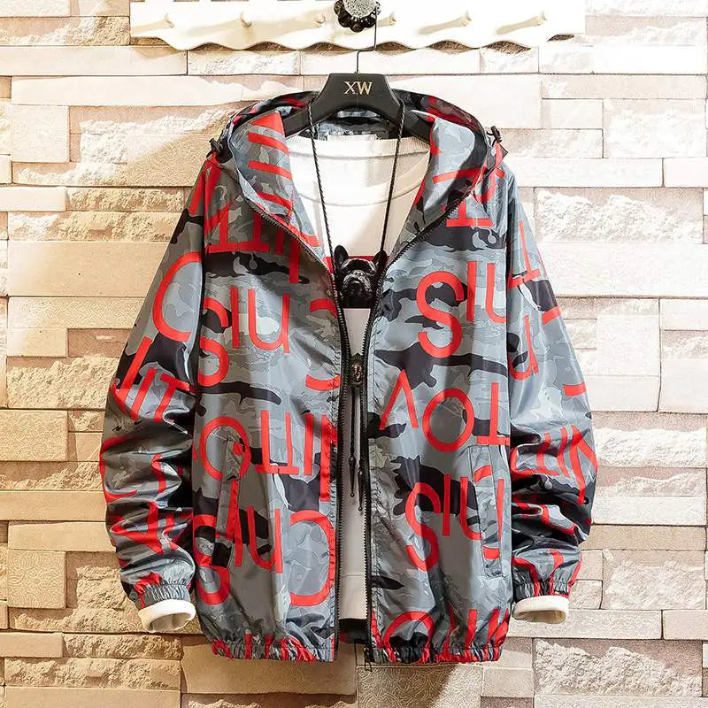 Men's Camouflage Hooded Jacket - Trendy Autumn Style