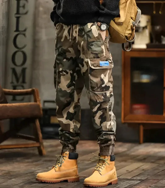 Pantalones cargo retro casuales para hombre y mujer (una pieza)