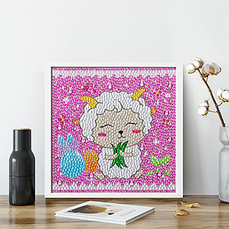 Kit de manualidades de princesas con pintura de diamantes para niños
