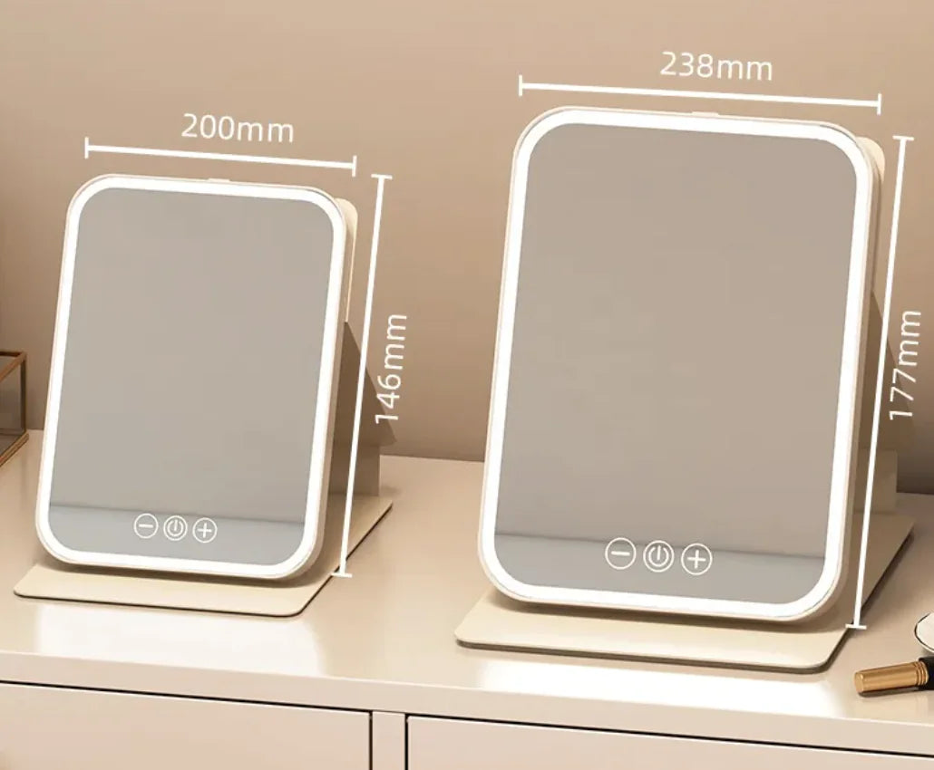 Espejo de maquillaje LED