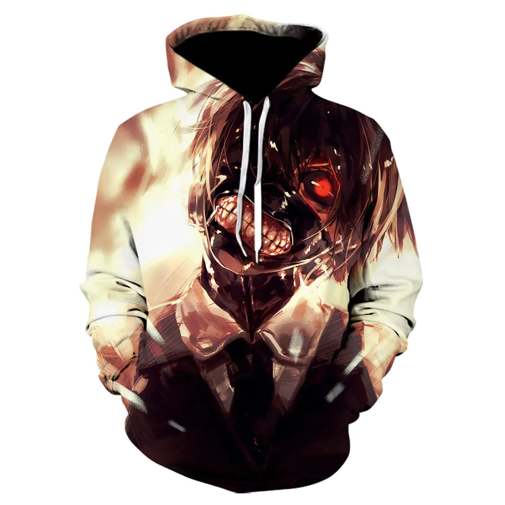3D Tokyo Ghoul Hoodie for Men