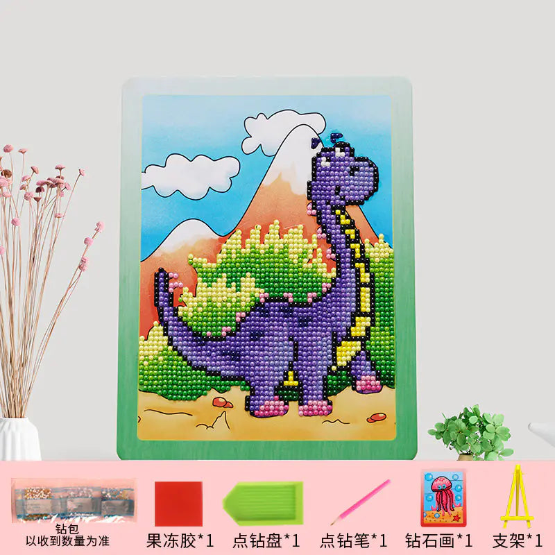 Kit de manualidades de princesas con pintura de diamantes para niños
