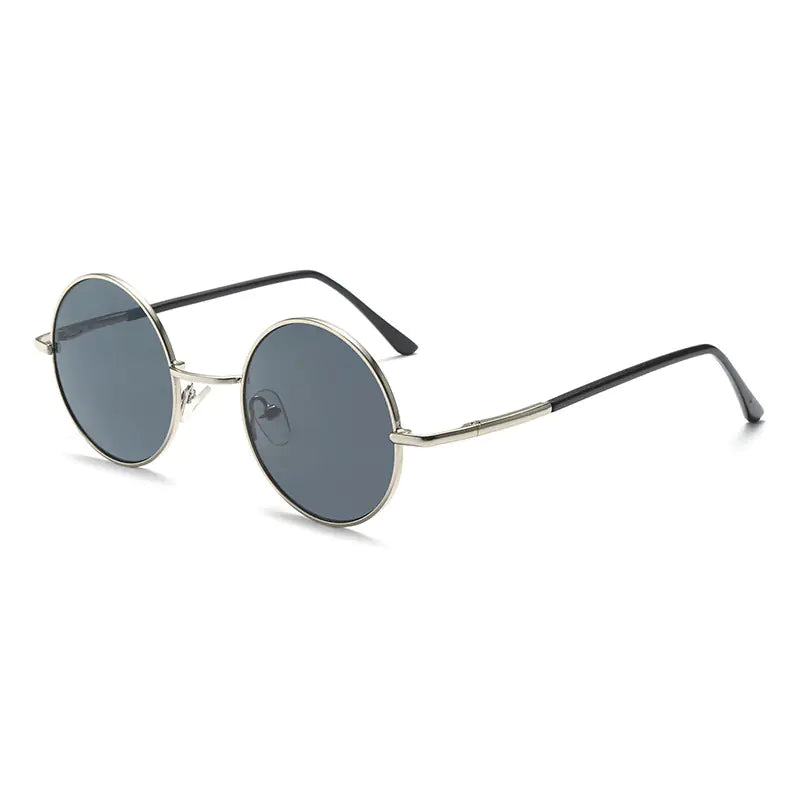 Gafas de sol redondas reflectantes vintage de verano
