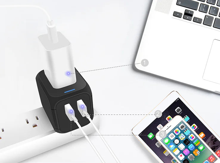 Adaptador de enchufe de viaje para uso internacional