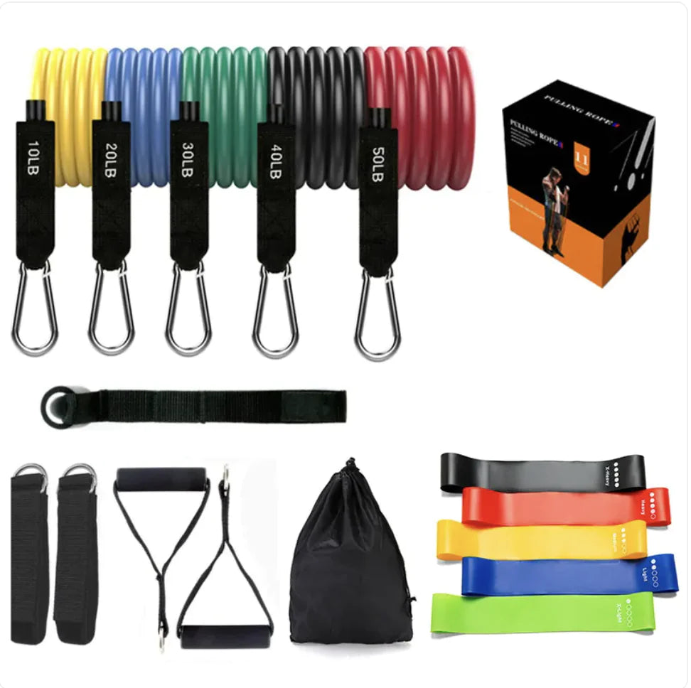 Bandas de resistencia de látex para yoga y estiramientos