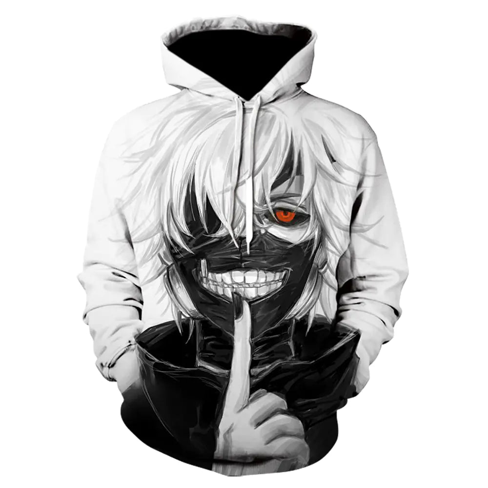 3D Tokyo Ghoul Hoodie for Men