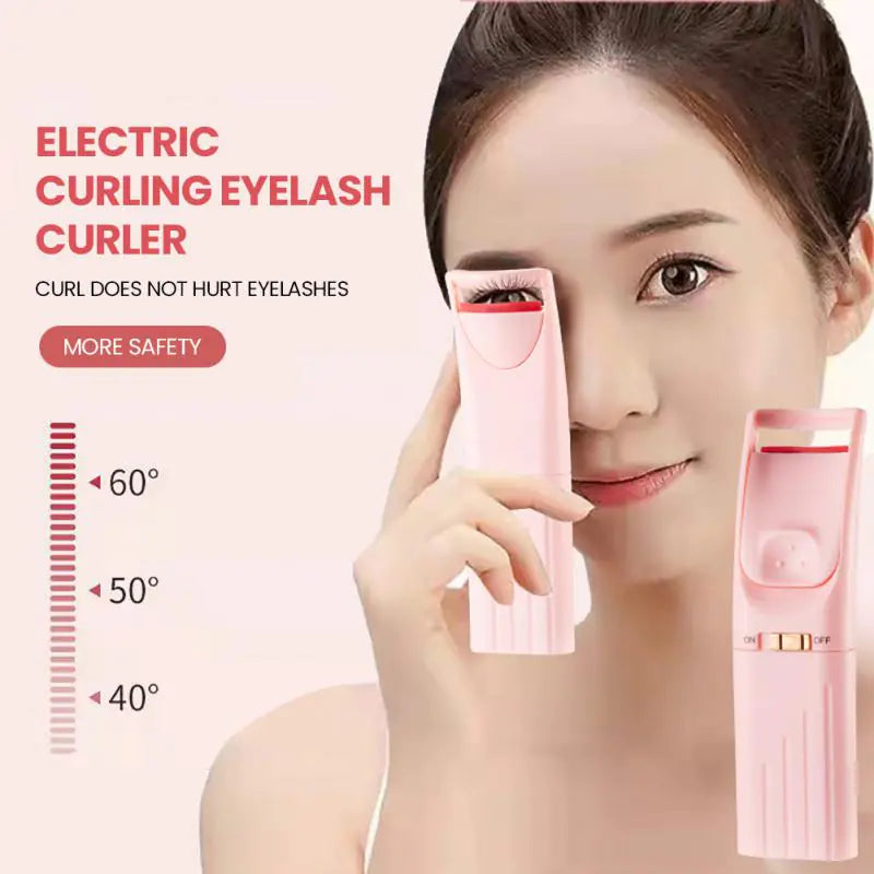 Rizador de pestañas eléctrico para maquillaje de belleza
