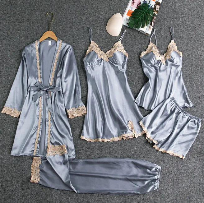 Conjunto de pijama de seda