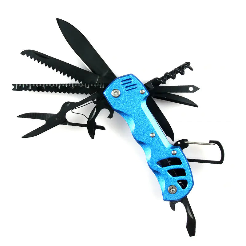 Navaja plegable multifuncional para exteriores y supervivencia