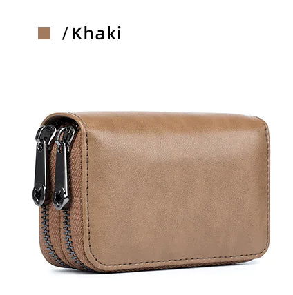 Cartera para mujer con tarjetero y bloqueo RFID de doble ranura