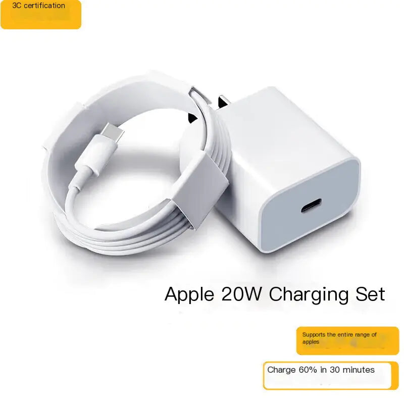 20W PD Charger Set for iPhone 15 and iPad