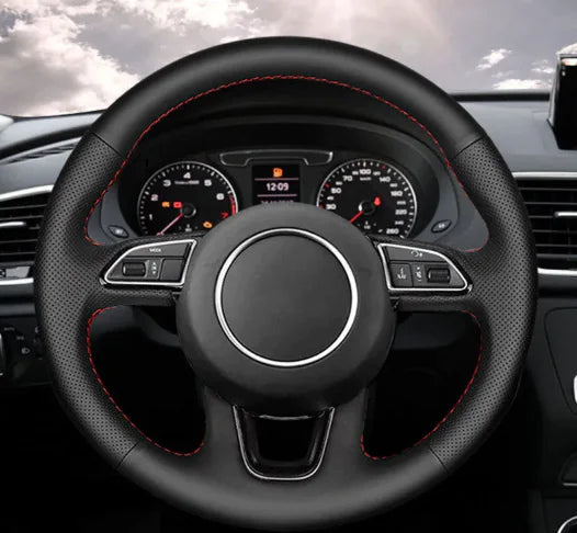 Funda de volante cosida a mano