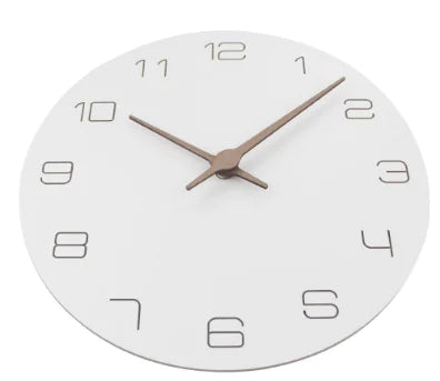 Reloj de pared grabado con láser 3D: diseño creativo minimalista