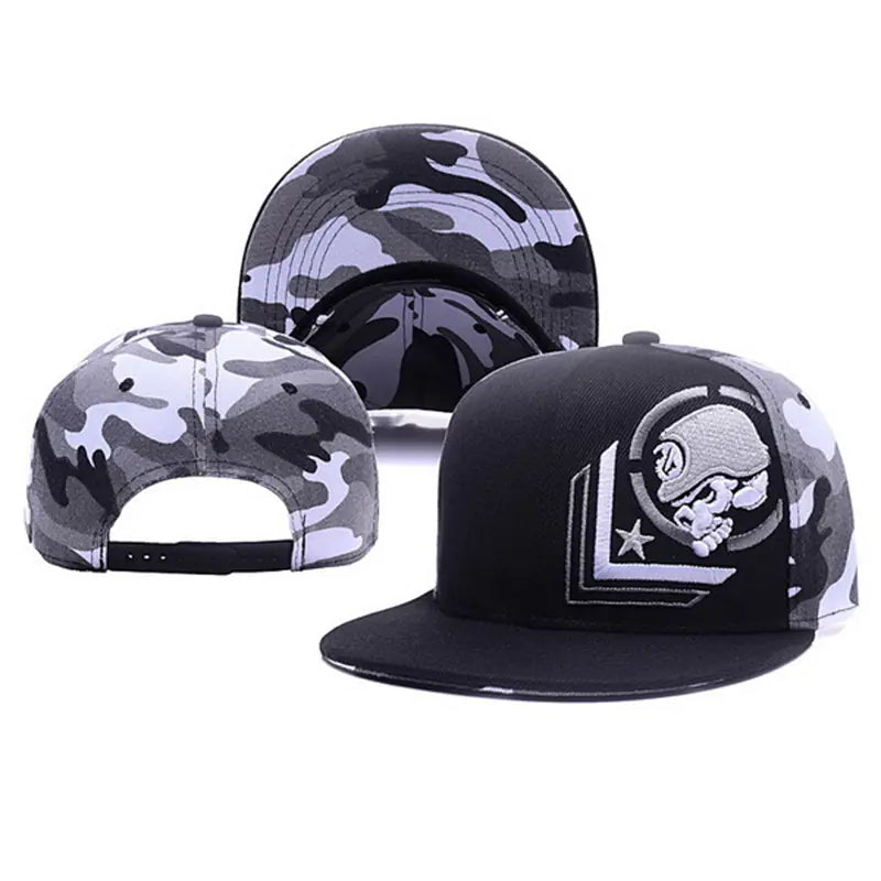 Gorra de hip-hop con bordados