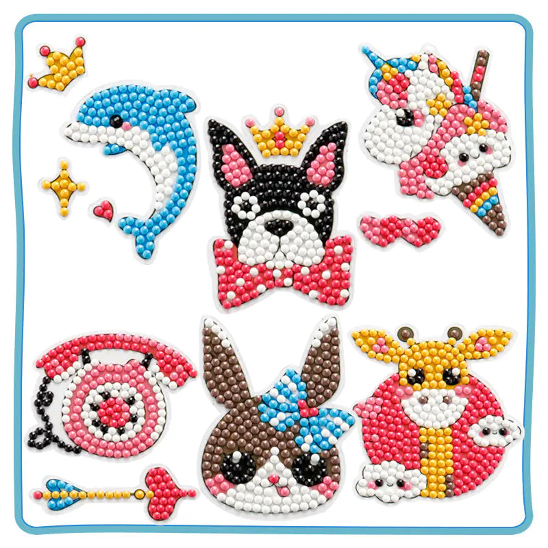 Kit de manualidades de princesas con pintura de diamantes para niños