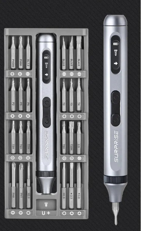 Juego de destornilladores eléctricos recargables portátiles 50 en 1