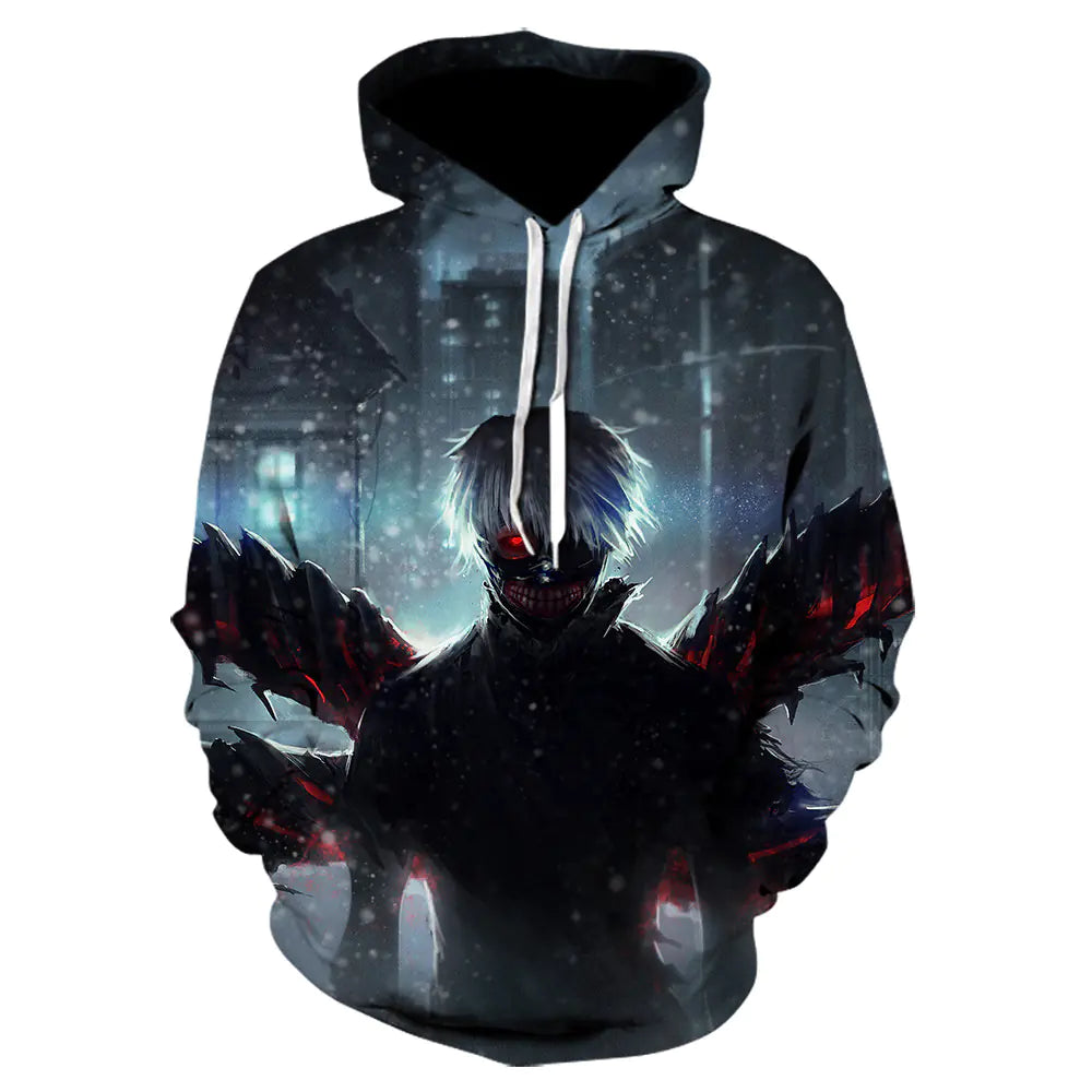 3D Tokyo Ghoul Hoodie for Men