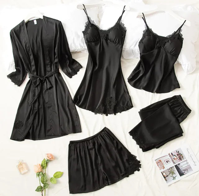 Conjunto de pijama de seda