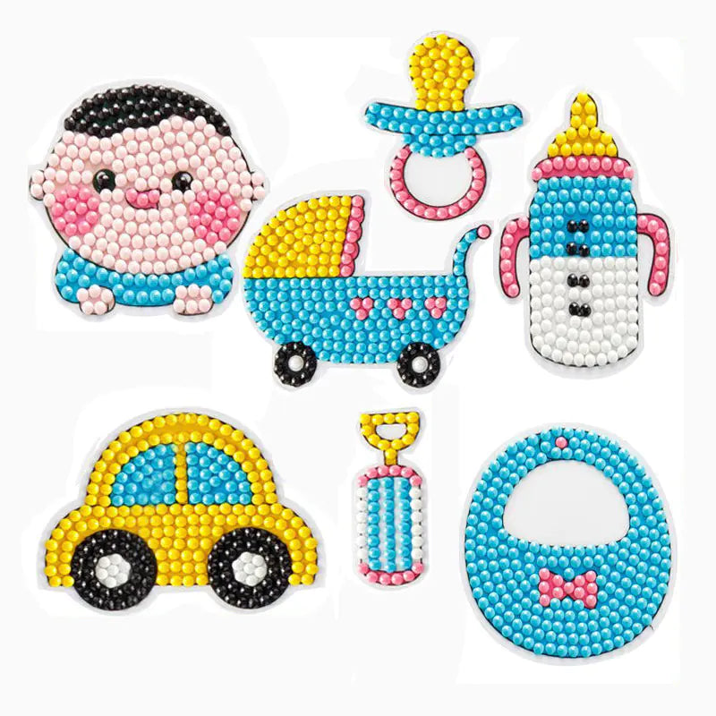 Kit de manualidades de princesas con pintura de diamantes para niños