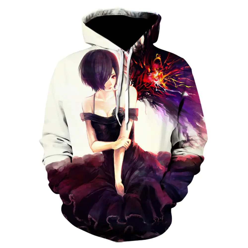 3D Tokyo Ghoul Hoodie for Men