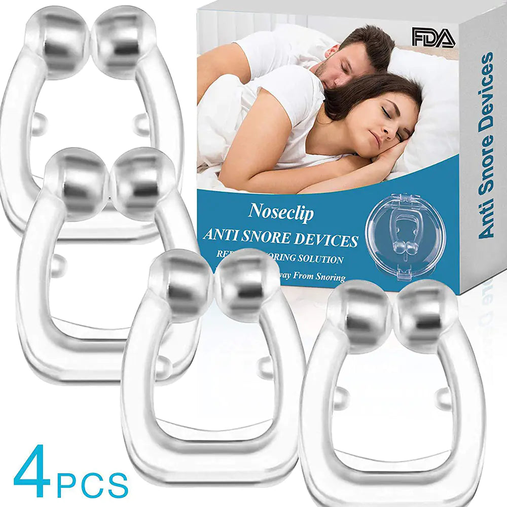 Mini dispositivo antirronquidos con pinza nasal de silicona