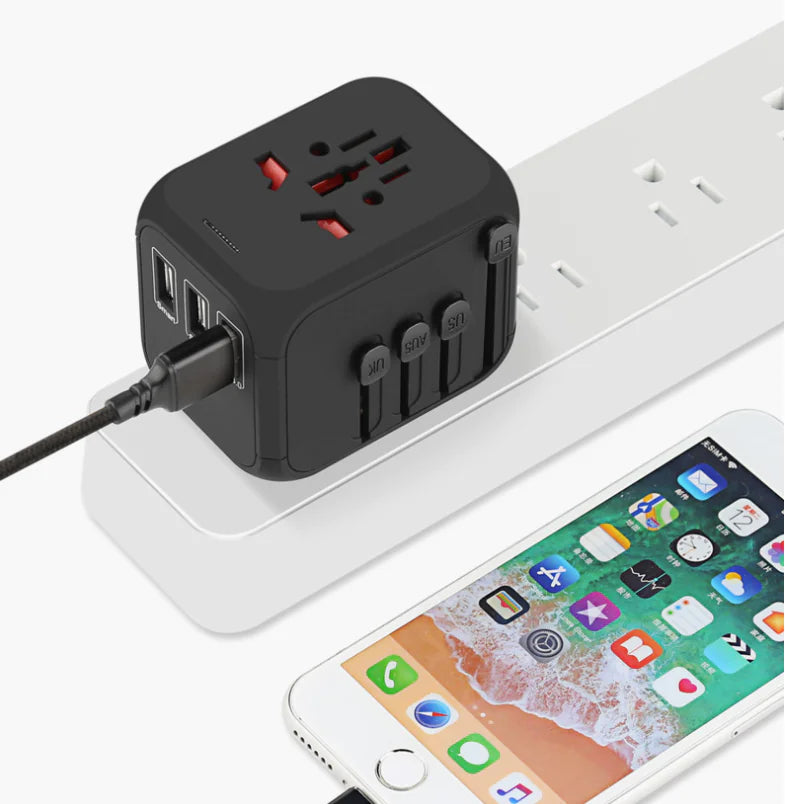 Adaptador de enchufe de viaje para uso internacional