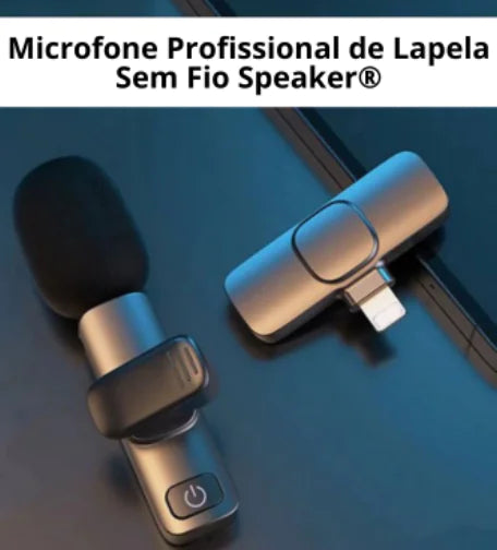 Micrófono de solapa inalámbrico para grabación de audio y video