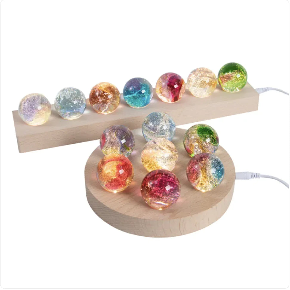 Bola de cristal que brilla en la oscuridad