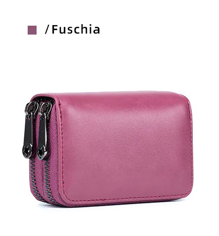 Cartera para mujer con tarjetero y bloqueo RFID de doble ranura