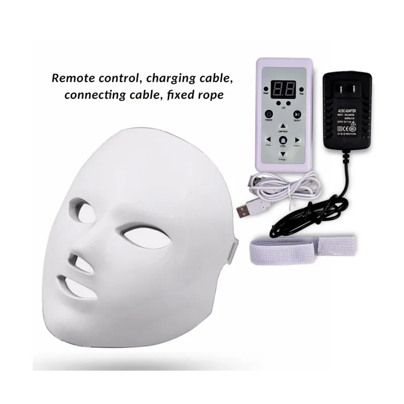 Máscara facial LED de 7 colores