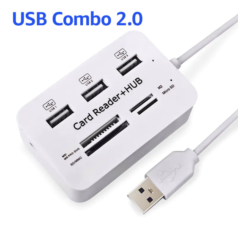 Multifunctional Card Reader and USB 2.0 Hub