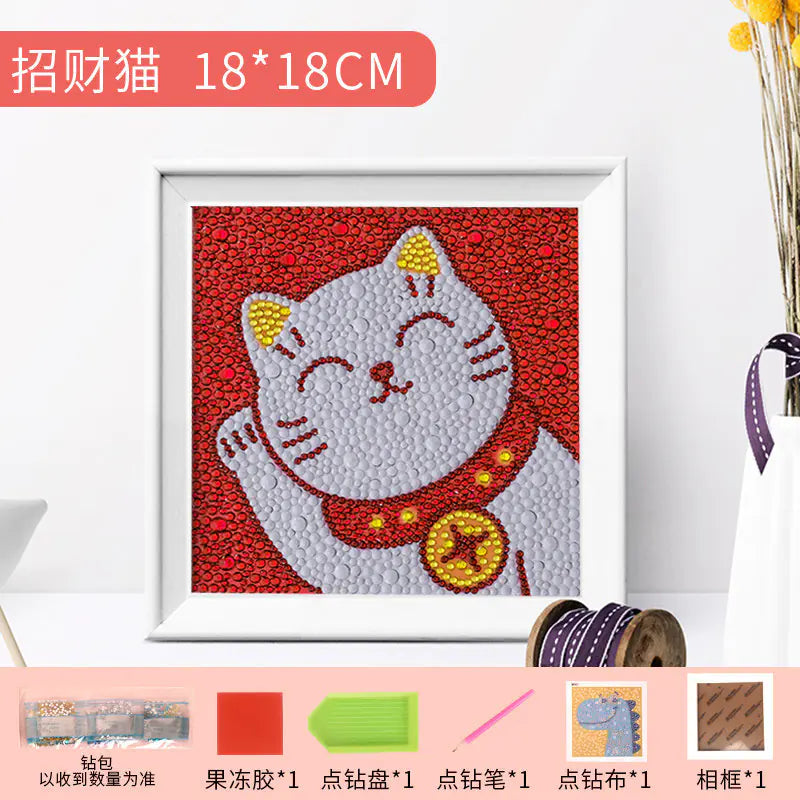 Kit de manualidades de princesas con pintura de diamantes para niños