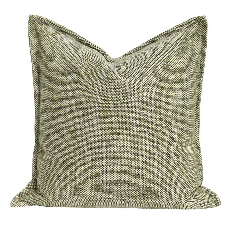 Conjunto de sofá plisado 3D verde con cojines