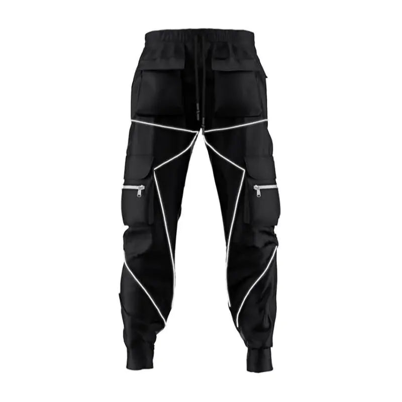 pantalones cargo de hip hop para hombre