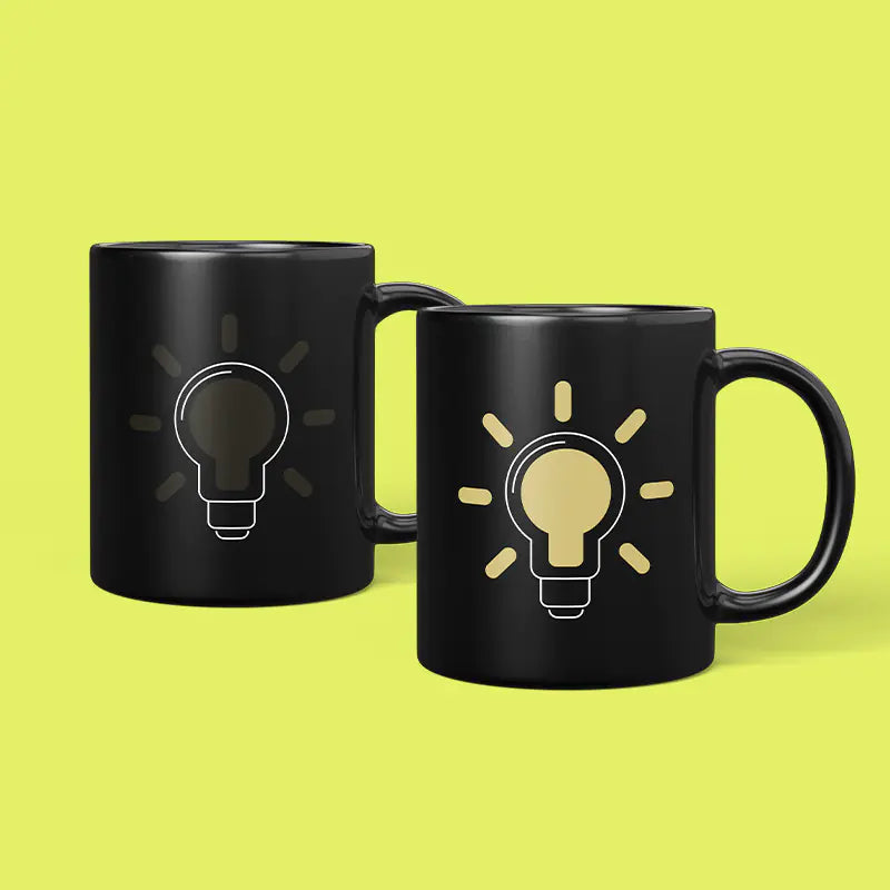Taza grande de cerámica con forma de consola de juegos que cambia de color