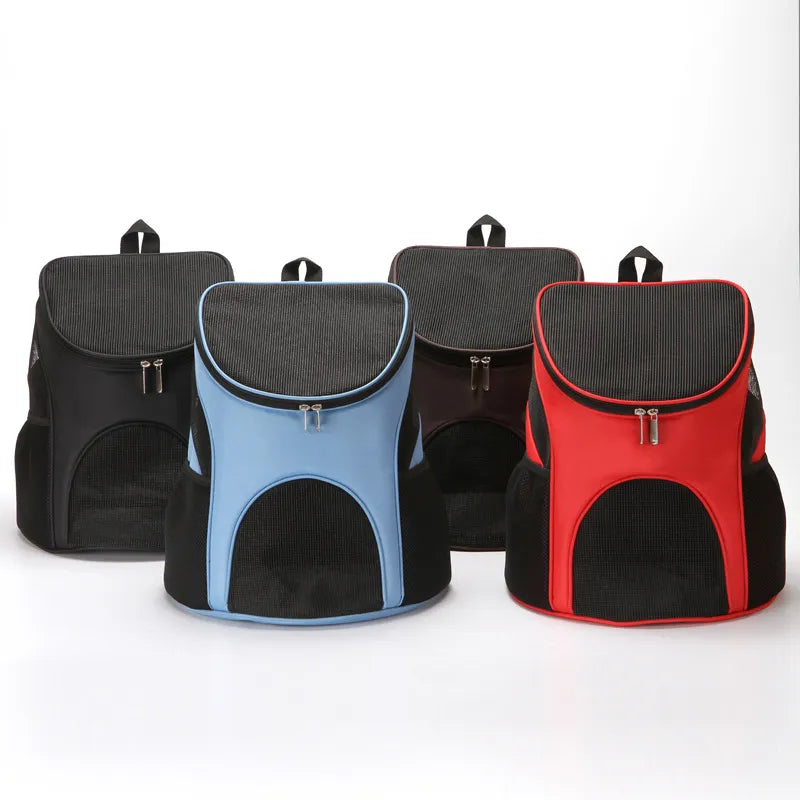 Transportín portátil de malla plegable para mascotas