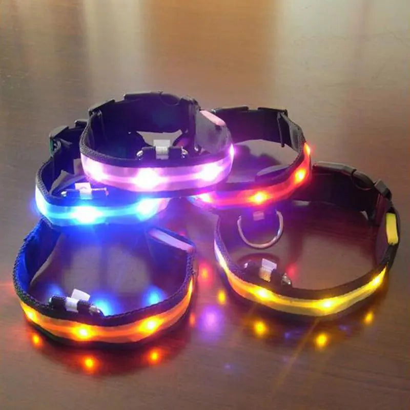 Collar LED para perro con tira de luz para iluminación